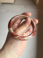 Load image into Gallery viewer, 55mm 100% natural red jasper stone(红碧玉,鸡血石) bangle XY102
