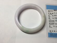 Load image into Gallery viewer, 56.9mm certified Type A 100% Natural sunny green/purple/white(白底青) Jadeite Jade bangle BF140-4079
