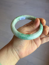 Load image into Gallery viewer, 58.5mm Certified type A 100% Natural sunny green/white Jadeite bangle AY87-3471
