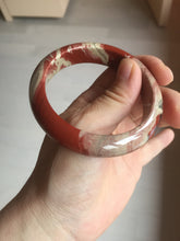 Load image into Gallery viewer, 55mm 100% natural red jasper stone(红碧玉,鸡血石) bangle XY102
