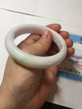 Load image into Gallery viewer, 56.9mm certified Type A 100% Natural sunny green/purple/white(白底青) Jadeite Jade bangle BF140-4079
