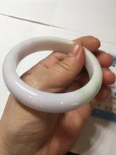 Load image into Gallery viewer, 56.9mm certified Type A 100% Natural sunny green/purple/white(白底青) Jadeite Jade bangle BF140-4079
