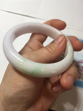 Load image into Gallery viewer, 56.9mm certified Type A 100% Natural sunny green/purple/white(白底青) Jadeite Jade bangle BF140-4079
