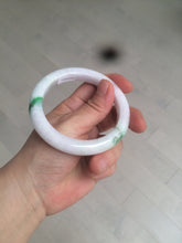 Load image into Gallery viewer, 57mm certified 100% natural sunny green/white/purple jadeite jade bangle AX92-5423
