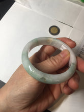 Load image into Gallery viewer, 52.2mm 100% natural certified sunny green/white(白底青) jadeite jade bangle BL34-5237
