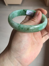 Load image into Gallery viewer, 55mm Certified type A 100% Natural sunny green yellow brown oval Jadeite bangle AD114-6635
