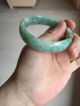 Load image into Gallery viewer, 55mm Certified type A 100% Natural sunny green yellow brown oval Jadeite bangle AD114-6635
