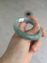 Load image into Gallery viewer, 50.5mm Certified Type A 100% Natural dark green/gray oval Jadeite Jade bangle AT93-2862
