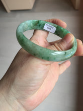 Load image into Gallery viewer, 55mm Certified type A 100% Natural sunny green yellow brown oval Jadeite bangle AD114-6635
