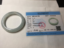 Load image into Gallery viewer, 54.5mm 100% natural type A icy watery light green/brown/black seaweed jadeite jade bangle Y154-5248
