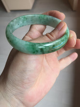 Load image into Gallery viewer, 55mm Certified type A 100% Natural sunny green yellow brown oval Jadeite bangle AD114-6635
