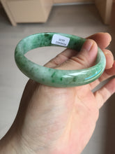 Load image into Gallery viewer, 55mm Certified type A 100% Natural sunny green yellow brown oval Jadeite bangle AD114-6635
