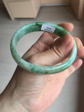 Load image into Gallery viewer, 55mm Certified type A 100% Natural sunny green yellow brown oval Jadeite bangle AD114-6635
