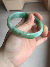 Load image into Gallery viewer, 55mm Certified type A 100% Natural sunny green yellow brown oval Jadeite bangle AD114-6635
