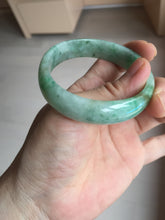 Load image into Gallery viewer, 55mm Certified type A 100% Natural sunny green yellow brown oval Jadeite bangle AD114-6635
