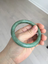 Load image into Gallery viewer, 55.7mm Certified 100% natural Type A dark green/brown round cut jadeite jade bangle BM9-5368
