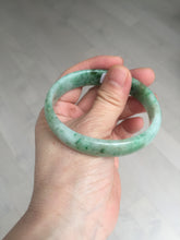 Load image into Gallery viewer, 55mm Certified type A 100% Natural sunny green yellow brown oval Jadeite bangle AD114-6635
