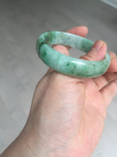 Load image into Gallery viewer, 55mm Certified type A 100% Natural sunny green yellow brown oval Jadeite bangle AD114-6635
