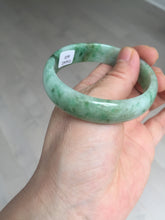 Load image into Gallery viewer, 55mm Certified type A 100% Natural sunny green yellow brown oval Jadeite bangle AD114-6635
