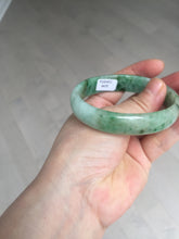 Load image into Gallery viewer, 55mm Certified type A 100% Natural sunny green yellow brown oval Jadeite bangle AD114-6635
