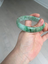 Load image into Gallery viewer, 55mm Certified type A 100% Natural sunny green yellow brown oval Jadeite bangle AD114-6635
