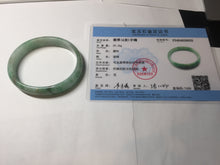 Load image into Gallery viewer, 55mm Certified type A 100% Natural sunny green yellow brown oval Jadeite bangle AD114-6635
