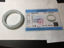 Load image into Gallery viewer, 55mm 100% natural type A icy watery light green yellow jadeite jade bangle Y155-5249
