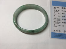 Load image into Gallery viewer, 55mm Certified type A 100% Natural sunny green yellow brown oval Jadeite bangle AD114-6635
