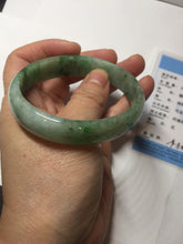 Load image into Gallery viewer, 55mm Certified type A 100% Natural sunny green yellow brown oval Jadeite bangle AD114-6635
