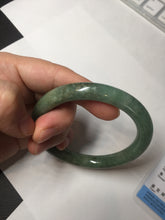 Load image into Gallery viewer, 55.7mm Certified 100% natural Type A dark green/brown round cut jadeite jade bangle BM9-5368
