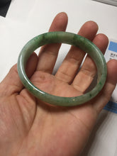 Load image into Gallery viewer, 55mm Certified type A 100% Natural sunny green yellow brown oval Jadeite bangle AD114-6635
