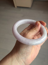 Load image into Gallery viewer, 62.5mm Certified Type A 100% Natural white/purple jadeite Jade bangle BK78-0366
