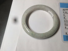 Load image into Gallery viewer, 55.6 mm Certified type A 100% Natural light green Jadeite bangle AZ86-1636
