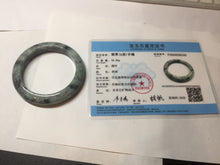 Load image into Gallery viewer, 52.5mm certified Type A 100% Natural dark green/black(青花)/red Jadeite Jade bangle PD124-6243
