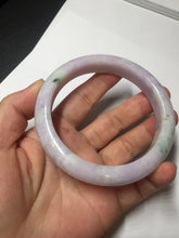 Load image into Gallery viewer, 61.4mm certified 100% natural type A sunny green/purple jadeite jade bangle BN87-8718
