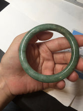 Load image into Gallery viewer, 55.3mm Certified 100% natural Type A dark green/brown round cut jadeite jade bangle BM11-5374
