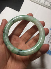 Load image into Gallery viewer, 卖了 56mm certified 100% natural type A sunny green round cut jadeite jade bangle AD116-6633
