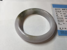 Load image into Gallery viewer, 57.5mm certified Type A 100% Natural dark green purple white Jadeite Jade bangle Y156-3005
