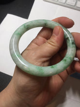 Load image into Gallery viewer, 卖了 56mm certified 100% natural type A sunny green round cut jadeite jade bangle AD116-6633
