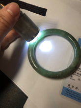 Load image into Gallery viewer, 55.3mm Certified 100% natural Type A dark green/brown round cut jadeite jade bangle BM11-5374
