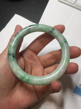 Load image into Gallery viewer, 卖了 56mm certified 100% natural type A sunny green round cut jadeite jade bangle AD116-6633
