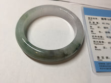 Load image into Gallery viewer, 卖了  55.3mm certified Type A 100% Natural icy watery dark green/purple/clear Jadeite Jade bangle BF144-9538
