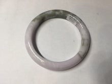 Load image into Gallery viewer, 62.5mm 100% natural certified light green purple pink jadeite jade bangle BN36
