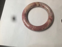 Load image into Gallery viewer, 56mm 100% natural chubby pink rose stone (Rhodonite) round cut bangle XY70
