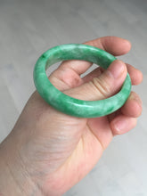 Load image into Gallery viewer, 49mm certified 100% natural Type A sunny green jadeite jade bangle BS85-9901
