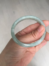 Load image into Gallery viewer, 49mm certified Type A 100% Natural icy watery light green oval Jadeite Jade bangle BQ11-3802
