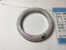 Load image into Gallery viewer, 59.5mm certified Type A 100% Natural light green sunny green red light purple Jadeite Jade bangle BF146-8461
