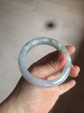 Load image into Gallery viewer, 54.4mm Certified Type A 100% Natural green/white/purple Jadeite Jade bangle AX43-7720
