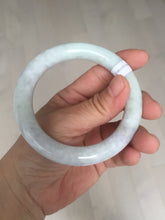 Load image into Gallery viewer, 56.6mm Certified 100% natural Type A light green purple brown chubby round cut jadeite jade bangle BQ14-5819
