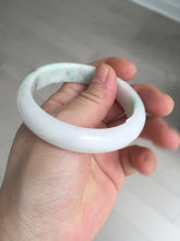 Load image into Gallery viewer, 53mm Certified Type A 100% Natural sunny green white(白底青) Jadeite Jade bangle BP45-3174
